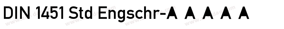 DIN 1451 Std Engschr字体转换